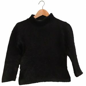 Mohair Beatnik cropped Mockneck